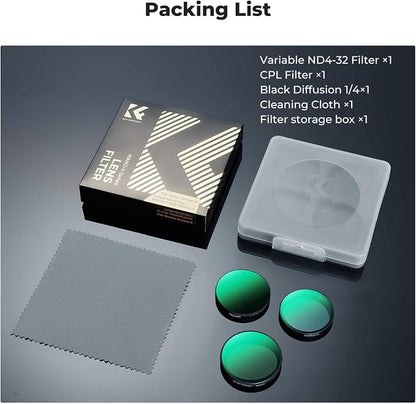 K&F CONCEPT Snap On CPL VND Effect Filter Kit Compatible - Image 7