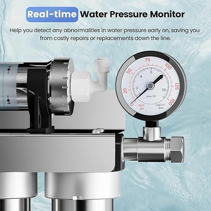 Vortopt Under Sink Water Filtration System-NSF&CEC Certified, Stainless Steel - Image 7