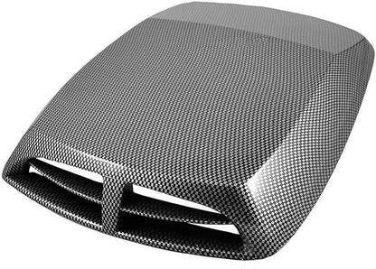 Decorative Hood Scoop Air Intake Flow Vent Black Carbon Universal Car by Unknown
