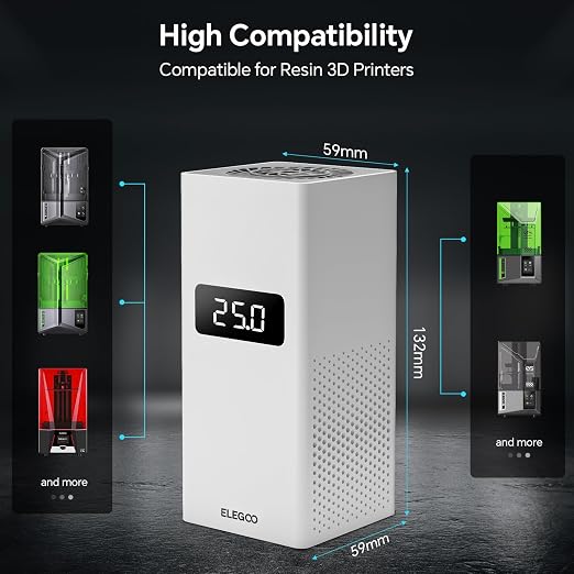 ELEGOO Smart Mini Heater for Resin 3D Printer, Intelligent Temperature Control - Image 6