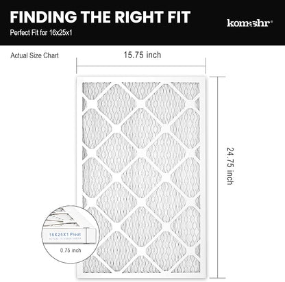 16x25x1 Air Filter MERV 8, HVAC/Furnace AC Filter Replacement, Dust - Image 2