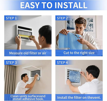 Air Vent Filters, MERV 8 Reusable 3-Layer Air Vent Filter - Image 3