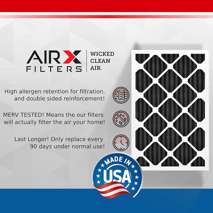 AIRX FILTERS WICKED CLEAN AIR. 20x25x1 Air Filter Odor Eliminator Carbon Filter - Image 3