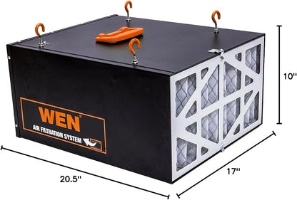 WEN 3410 3-Speed Remote-Controlled Air Filtration System, Basic w/ RF Remote - Image 8