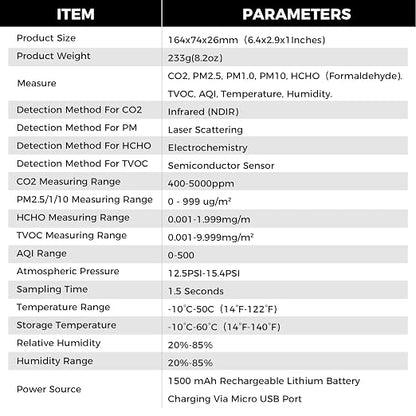 Air Quality Monitor, Indoor Air Quality Tester - Image 8