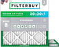 Filterbuy 20x20x1 Air Filter MERV 8 Essential Dust & Allergy Defense, by Filterbuy