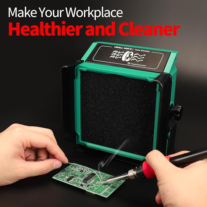 YIHUA 948DQ-I Solder Fume Extractor Fan Solder Smoke Absorber Remover Tiltable - Image 5