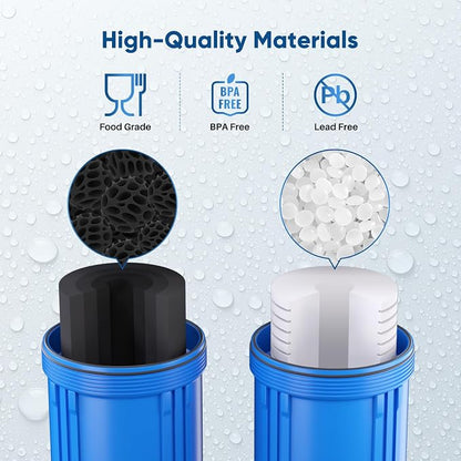 PUREPLUS 5 Micron 4.5"x10" Whole House Water Filter Combo Kit - Image 5