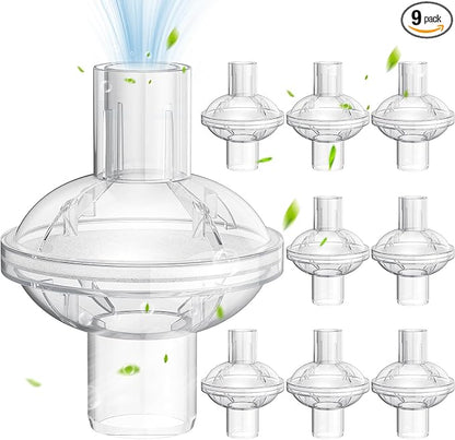 9-Pack CPAP Filter, Universal Inline CPAP Filter Compatible by RefreshYourHome