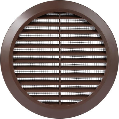 Brown 6" Inch Round Ventilation Grille by Unknown