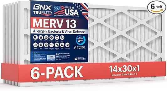 BNX TruFilter 14x30x1 Air Filter MERV 13 by BNX