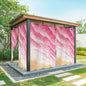 Ocean Outdoor Curtains for Patio Beach Waves Watercolor Abstract Gradient Pink by Unknown