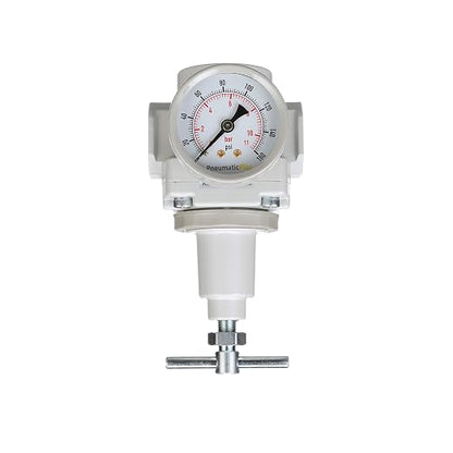 PneumaticPlus SAR400T-N04BG Compressed Air Regulator 1/2" NPT, Gauge & Bracket - Image 2