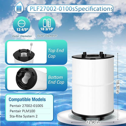 Upgraded 27002-0100s Pool Rinseable Cartridge. Compatible - Image 2