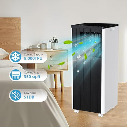 Portable AC Unit with 8000 BTU Cooling, Remote Control & 24-Hour Programmable - Image 5