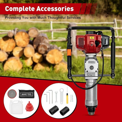 Gas Powered T-Post Driver, 1900W 52CC T Post Pounder Driver Heavy Duty Gasoline - Image 6
