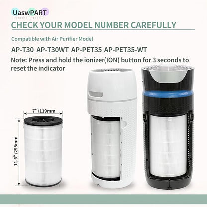 AP-PET35-WT AP-T30FL Replacement Filter Compatible - Image 2