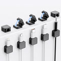 10 Pack Magnetic Cord Organizer Holder, Adjustable Cable Clips, Strong Adhesive Desk Cable Management Clips for Nightstand, Office, Car, Easy Open Design for Tidy Wire Organization