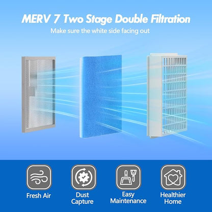 12 Pack Dryer Filter Replacement, Pre-Cut Portable Dryer Filters Compatible - Image 2