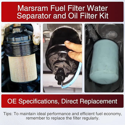 Marsram 6.7 Cummins Fuel Filter and Oil Filter Fits - Image 7