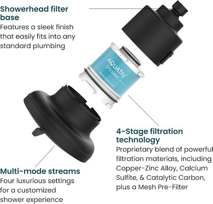 AquaTru Shower - High Pressure Shower Filter Removes Impurities from Hard Water - Image 3