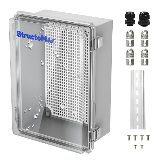 Outdoor Electrical Junction Box | IP67 Waterproof | Resistant ABS Material by StructoMax