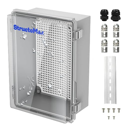 Outdoor Electrical Junction Box | IP67 Waterproof | Resistant ABS Material by StructoMax