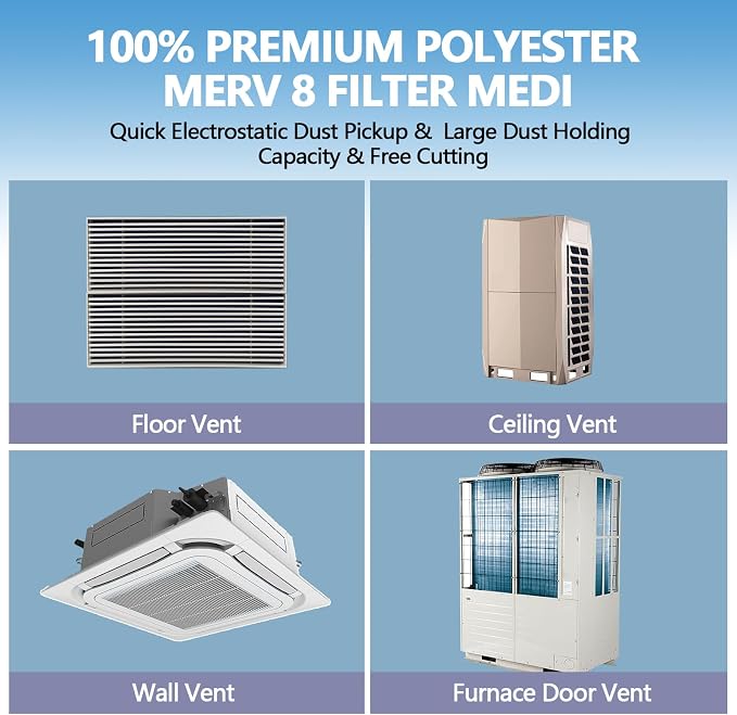 12" x 100" Air Vent Filters, - Image 5