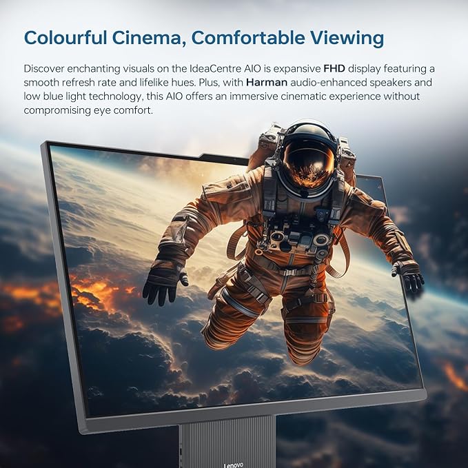 Lenovo IdeaCentre Business Computer All-in-One PC, 27" FHD 100Hz Display, Intel Core i7-13620H, 16GB DDR5, 1TB SSD, Wi-Fi 6, Windows 11 Pro with AI & Microsoft Copilot, Wireless KB & M, Grey