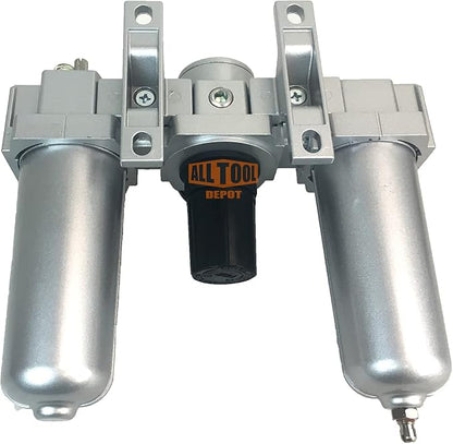 3/4" NPT HEAVY DUTY Compressed Air In Line Filter Regulator Lubricator Oiler - Image 5