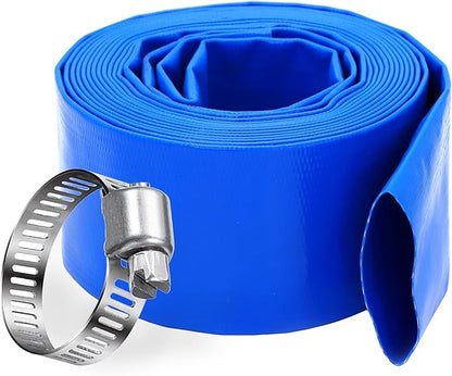 DAVCO 3" x 25 ft Pool Backwash Hose, 3” Diameter and 5” Flat Wide Heavy Duty by DAVCO