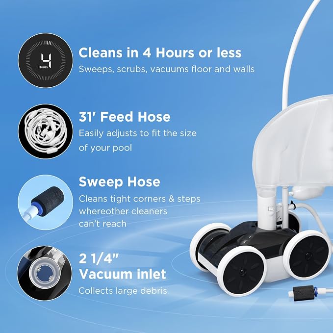 MAKHOON Upgrade Pool Pressure Side Sweeper: Professional Solution - Image 6