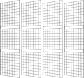 7RiversART Grid Wall Commercial Grade Gridwall Panels – Heavy Duty Grid Panel for Any Retail Display Wall Grid 2' Width x 7' Height, Black (Pack of 4) Easily Portable