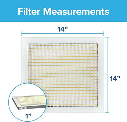 Filtrete 14x14x1 Air Filter, MPR 300, MERV 5, Clean Living Basic Dust 3-Month - Image 2
