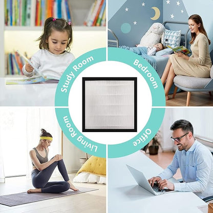VEWIOR True HEPA Replacement Filter, Compatible A3 Air Purifier, H13 True HEPA - Image 7