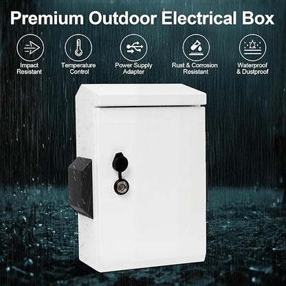 Outdoor Electrical Box with Key Lock, Aluminum Alloy Back Beam with M10 Sliding - Image 2