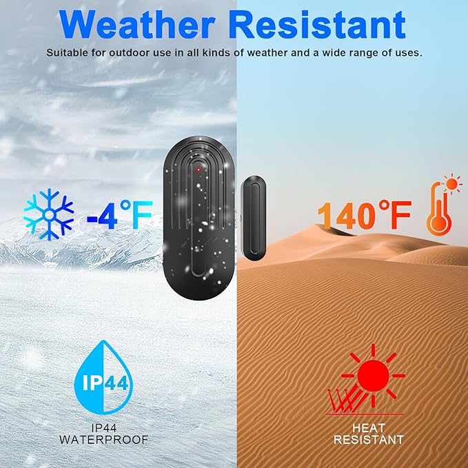 Wireless Door Chime for Business When Entering Door Chimes When Door Opens for Home Door Sensor Alarm with 800Ft Range 55 Chimes 5 Volume Levels Adjustable Number Display(3 Receiver & 3 Sensor)