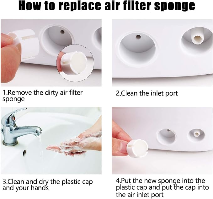 Boao 96 Pcs Nebulizer Filters Replacement Air Filter Sponge - Image 5