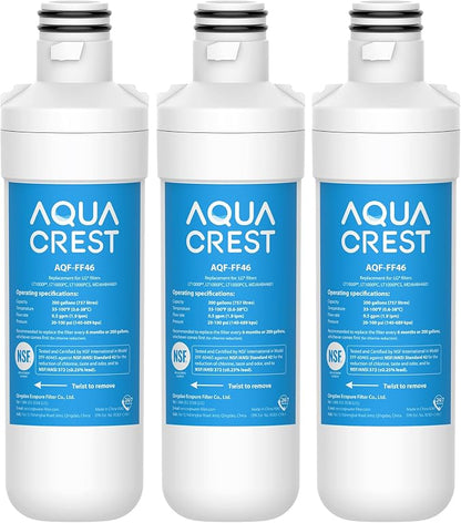 AQUA CREST LT1000PC ADQ747935 MDJ64844601 Refrigerator Water Filter, Replacement by AQUACREST