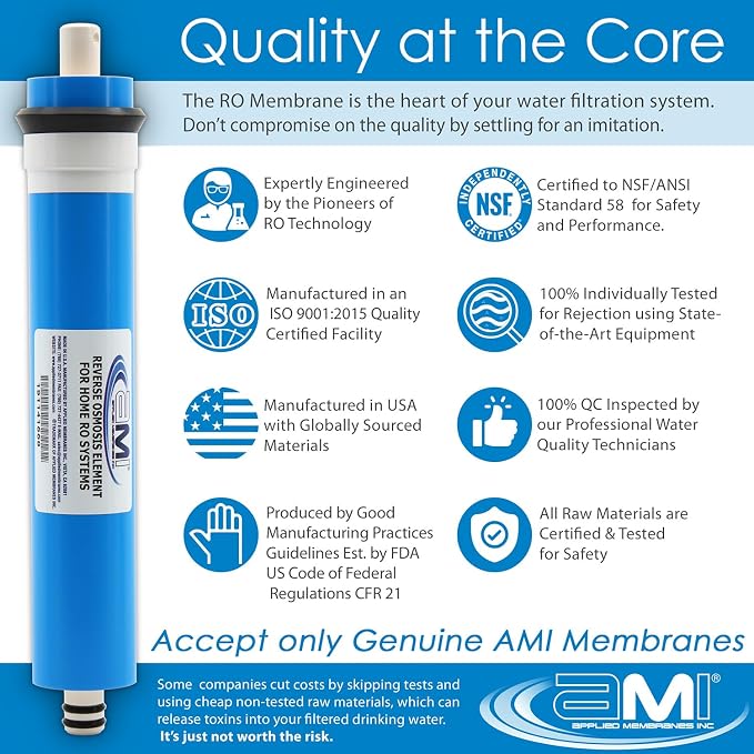 APPLIED MEMBRANES INC. 24 GPD Reverse Osmosis Membrane | RO Membrane Water - Image 4