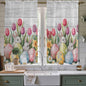 Easter Window Curtains 63 Inch Long 2 Panel Set, Rod Pocket Bedroom Curtains & by Unknown