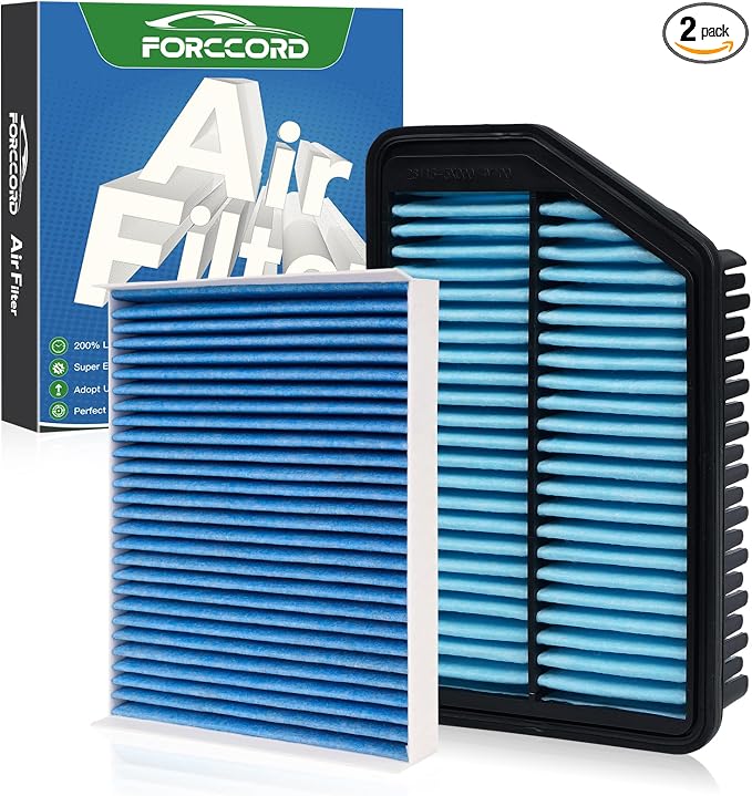 Cabin & Engine Air Filter Fit for Hyundai Elantra 1.8L 2011-2016, Elantra Gt L4 by Forccord