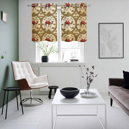 2 Panel Kitchen Cafe Curtains, Window Decor Tier Curtains - Image 4
