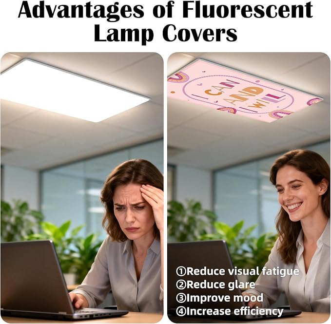 4 Pcs Fluorescent Light Covers - Image 4