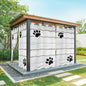 Wood Grain Outdoor Curtains for Patio Claws Animals Wooden White Waterproof by Unknown