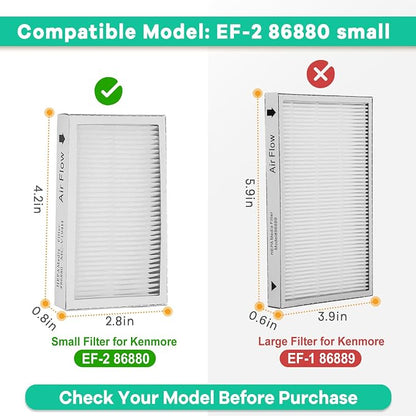 4-Pack -EF-2 86880 Exhaust Vacuum HEPA Filters - Image 4