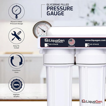 LiquaGen - 6 Stage Heavy Duty - 0 TDS/PPM Reverse Osmosis/Deionization Aquarium - Image 4