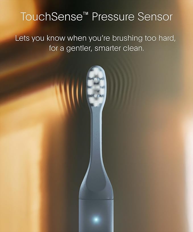 SURI 2.0 New Sonic Electric Toothbrush with Pressure Sensor & UV-Cleaning Travel Case | 1 Month+ Battery | Electric Toothbrush for Adults | Travel Toothbrushes | Tooth Brush | Blue