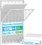 Reusable 16x25x1 Air Filter, 1 Foldable Frame + 6 Refills by Stafilter