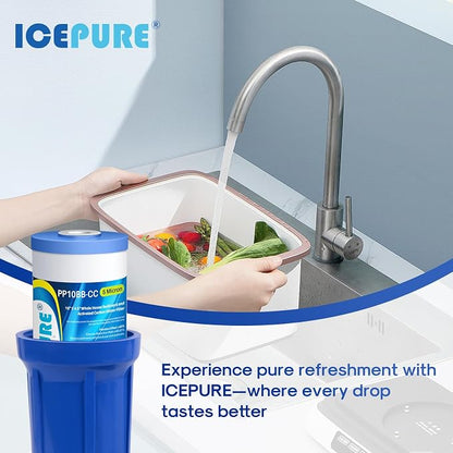 ICEPURE 5 Micron 10" x 4.5" Whole House Water Filter Compatible - Image 9